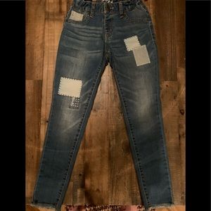 Stylish Cat and Jack Patch and Fringe Girls Jeans